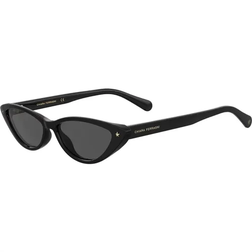 Grey Sunglasses CF 7033/S , female, Sizes: 55 MM - Chiara Ferragni Collection - Modalova
