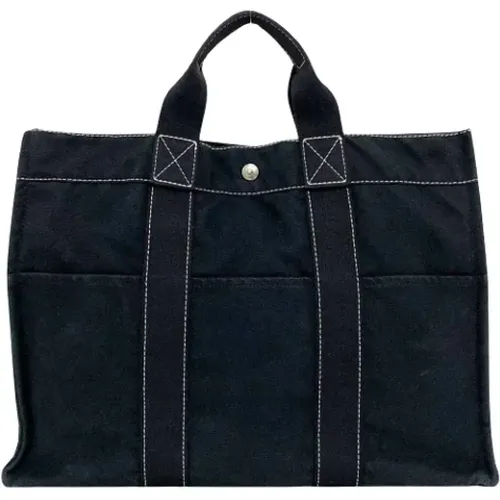 Pre-owned Tote Bags, female, , Size: ONE SIZE Pre-owned Canvas handbags - Hermès Vintage - Modalova