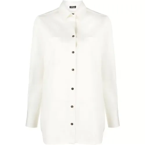 Klassisches Weißes Button-Up Hemd - Kiton - Modalova