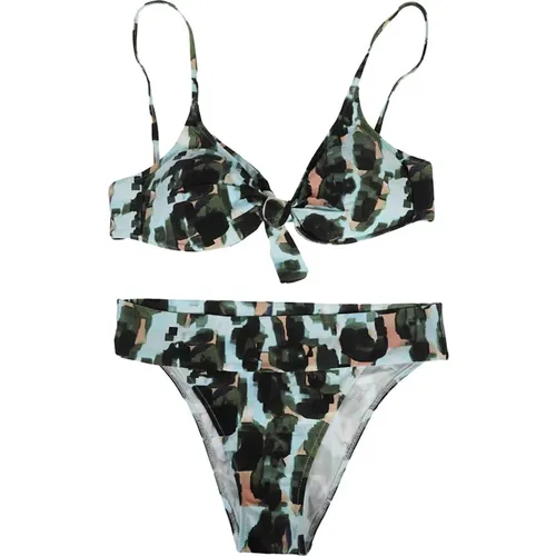 Leucate Printed Bikini Set , female, Sizes: M, L, S - Feel me Fab - Modalova