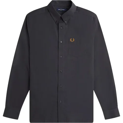 Anchor Grey Button Down Shirt , male, Sizes: XL - Fred Perry - Modalova