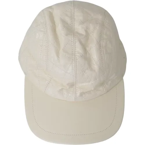 Caps, male, , Size: 57 CM Lamb Skin Leather Baseball Hat - Dolce & Gabbana - Modalova