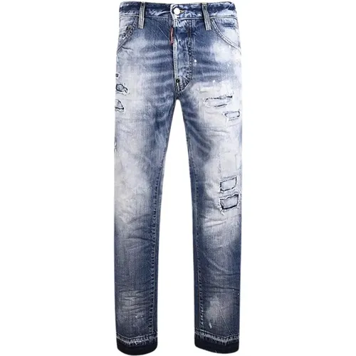 Cool Guy Jeans - Slim Fit, Distressed, Button Fly , male, Sizes: 2XS - Dsquared2 - Modalova