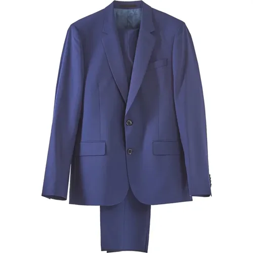 Single Breasted Suits, male, , Size: XL Wool and Mohair 2-Button Suit - Paul Smith - Modalova