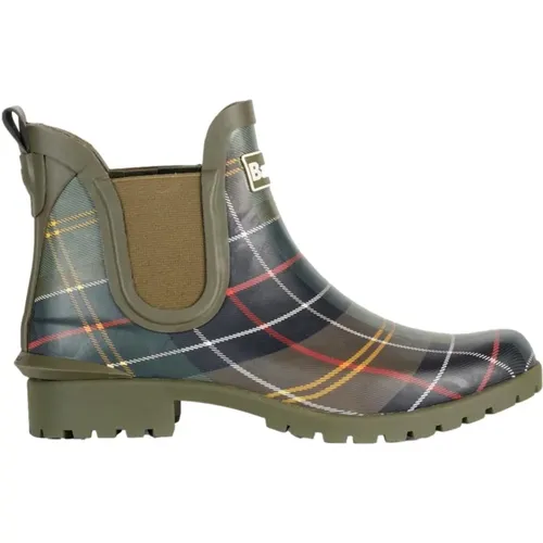 Chelsea-Stil Stiefel in klassischem Tartan , Damen, Größe: 40 EU - Barbour - Modalova