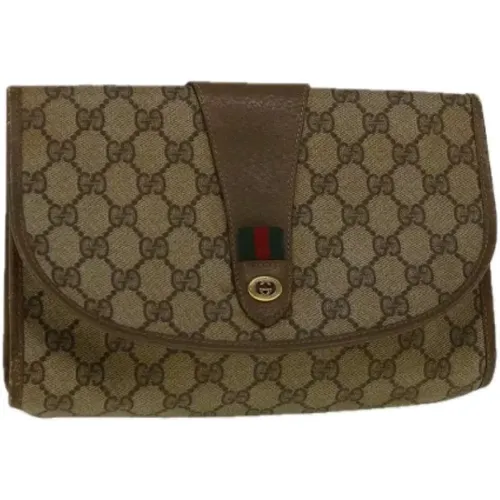 Pre-owned Leather clutches , female, Sizes: ONE SIZE - Gucci Vintage - Modalova