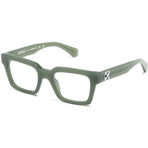 Grüne Optische Brille Stilvoll Alltagsgebrauch , unisex, Größe: 50 MM - Off White - Modalova