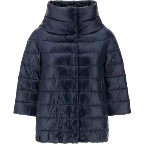 Ultraleichte Daunenjacke mit 3/4 Ärmeln , Damen, Größe: S - Herno - Modalova