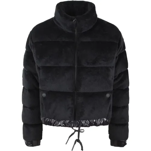 Samt Fleece Bomberjacke Moncler - Moncler - Modalova