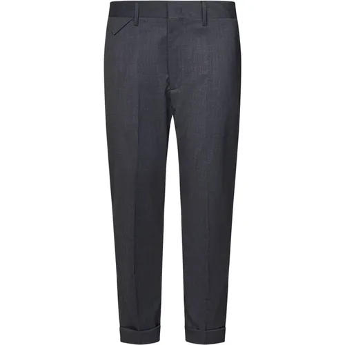 Graue Slim Fit Hose Aw24 Low Brand - Low Brand - Modalova