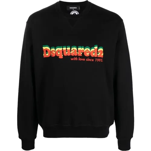 Sweatshirts, male, , Size: S Logo Sweatshirt - Dsquared2 - Modalova