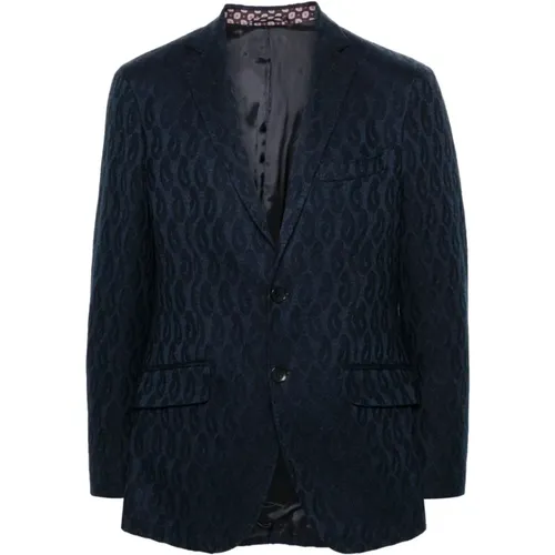 Textured Cotton Jacket , male, Sizes: 2XL, L, XL - ETRO - Modalova