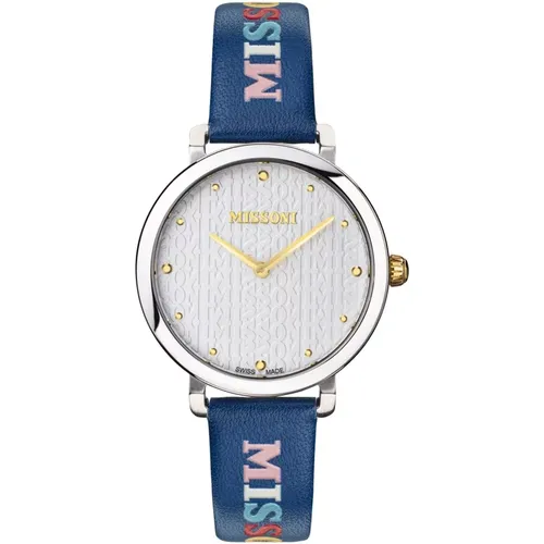 Watches, female, , Size: ONE SIZE Lettering Urban Style Watch - Missoni - Modalova