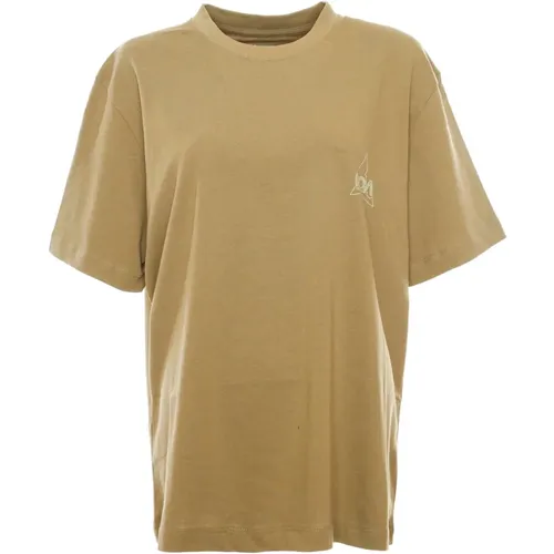Grafisches T-Shirt mit Rückendruck,Halbarm Baumwoll T-Shirt mit Logo-Druck,Grafik T-Shirt Kurzarm - ROA - Modalova