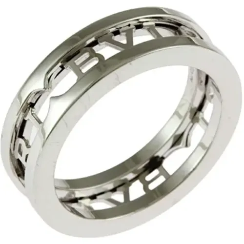 Pre-owned Jewellery, female, , Size: ONE SIZE Pre-owned White Gold rings - Bvlgari Vintage - Modalova