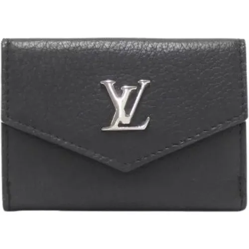 Pre-owned Wallets, male, , Size: ONE SIZE Pre-owned Portefeuille Lock Mini Calfskin Wallet - Louis Vuitton Vintage - Modalova