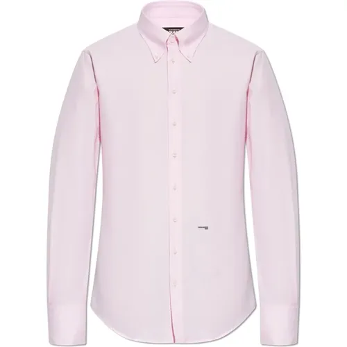 Formal Shirts, male, , Size: S Cotton Shirt - Dsquared2 - Modalova