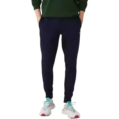 Marineblaue Jogginghose mit Logo , Herren, Größe: M - Lacoste - Modalova