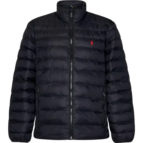 Winter Jackets, male, , Size: L Black Quilted Jacket Aw24 - Polo Ralph Lauren - Modalova