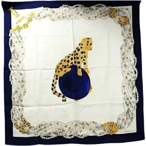 Pre-owned Scarves, female, , Size: ONE SIZE Pre-owned Silk scarves - Cartier Vintage - Modalova