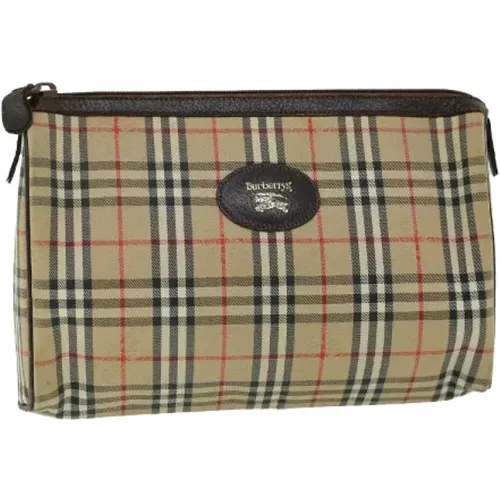 Pre-owned Clutches, female, , Size: ONE SIZE Pre-owned Canvas burberry-bags - Burberry Vintage - Modalova