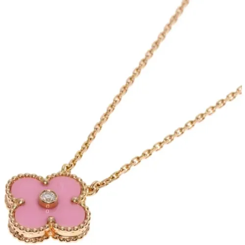 Pre-owned Jewellery, female, , Size: ONE SIZE Pre-owned Rose Gold necklaces - Van Cleef & Arpels Pre-owned - Modalova