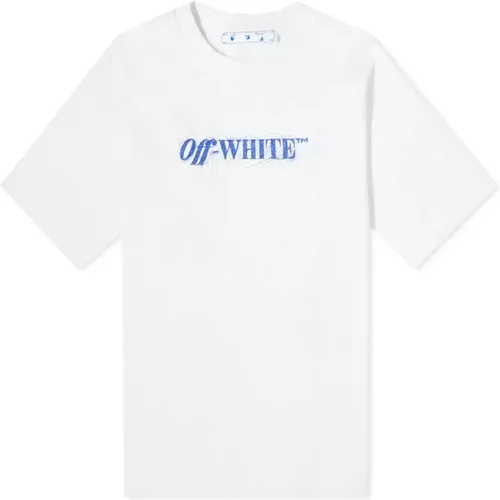Off , Off- Cotton Logo T-shirt Dress , female, Sizes: S - Off White - Modalova