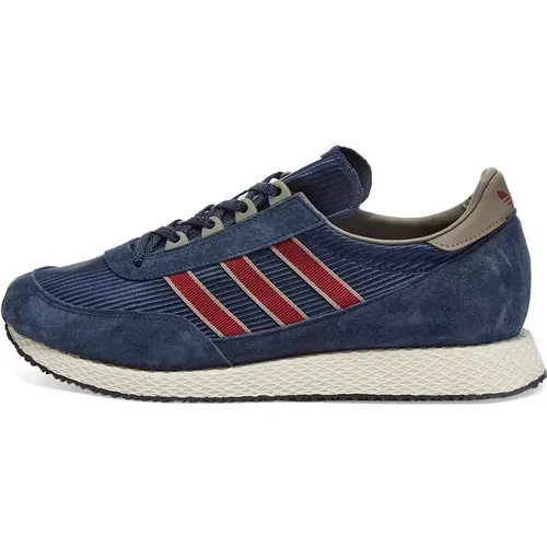 Sneakers, male, , Size: 8 1/3 US Vintage-inspired Adidas Glenbuck Navy Burgundy - adidas Originals - Modalova