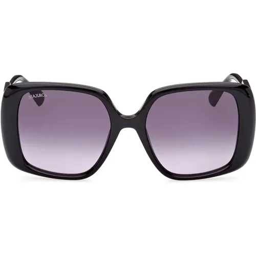 Womens Sunglasses Mo0054/S 01A , female, Sizes: 53 MM - Max & Co - Modalova