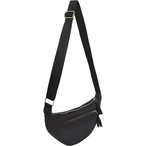 Cross Body Bags, female, , Size: ONE SIZE Black Adjustable Handle Bag with Zipper - Part Two - Modalova