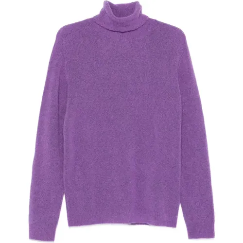 Cashmere Knitwear, male, , Size: XL Cashmere Blend Turtleneck Sweater - Roberto Collina - Modalova