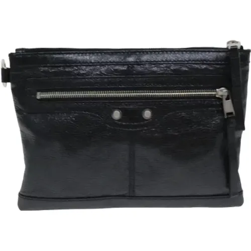 Pre-owned Clutches, unisex, , Size: ONE SIZE Pre-owned Leather clutches - Balenciaga Vintage - Modalova