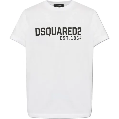 T-shirt with print , male, Sizes: M, L, XL - Dsquared2 - Modalova