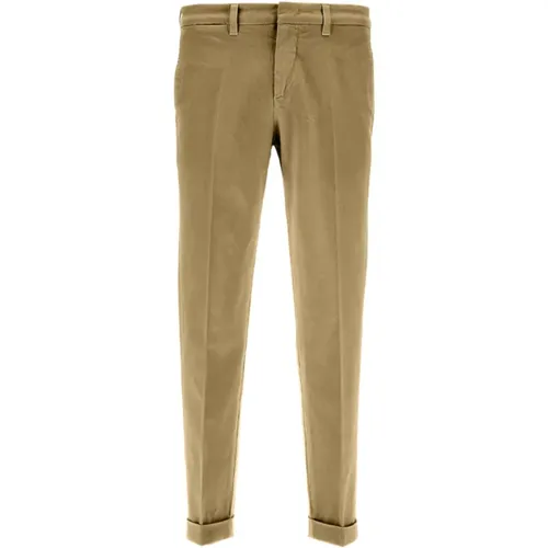 Chinos, male, , Size: W31 Brown Trousers - Fay - Modalova