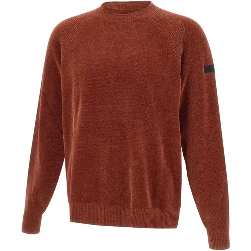 Round-neck Knitwear, male, , Size: XL Velvet Round Knit - RRD - Modalova