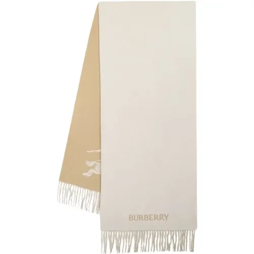 Luxury Knight Logo Cashmere Scarf , unisex, Sizes: ONE SIZE - Burberry - Modalova