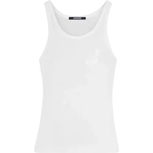Fischer Motiv Weißes T-Shirt - Jacquemus - Modalova