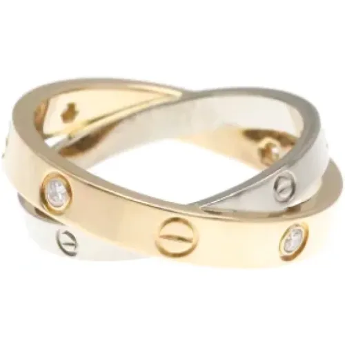 Pre-owned Jewellery, female, , Size: ONE SIZE Pre-owned Silver rings - Cartier Vintage - Modalova