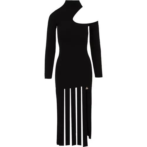 Schwarzes Elegantes Kleid , Damen, Größe: M - Akep - Modalova