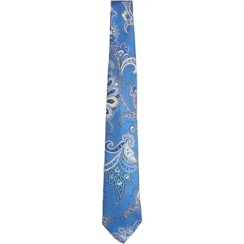 Ties, male, , Size: ONE SIZE Floral Paisley Silk Tie - ETRO - Modalova