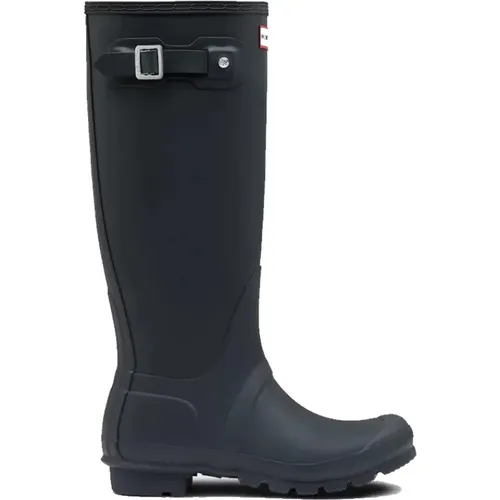 Original Hohe Wellington-Stiefel Navy , Damen, Größe: 40 EU - Hunter - Modalova