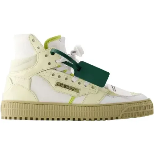 Leather sneakers , female, Sizes: 2 UK, 3 UK - Off White - Modalova