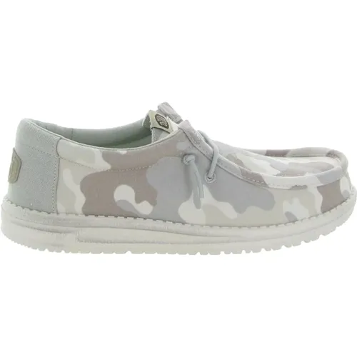 Camo Slip-On Schuhe , Herren, Größe: 44 EU - Hey Dude - Modalova