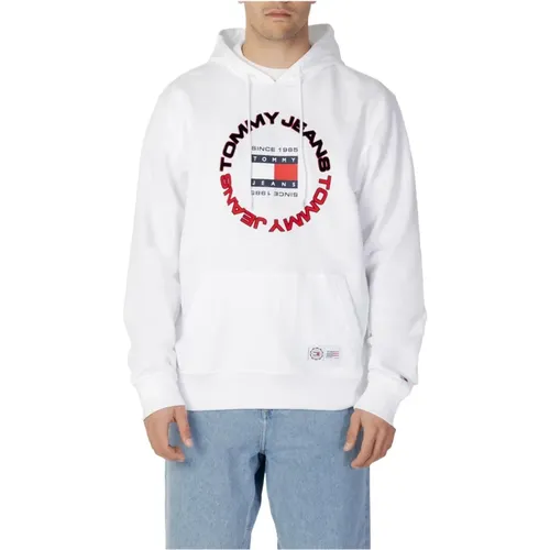 Printed Hooded Sweatshirt , male, Sizes: XL - Tommy Jeans - Modalova
