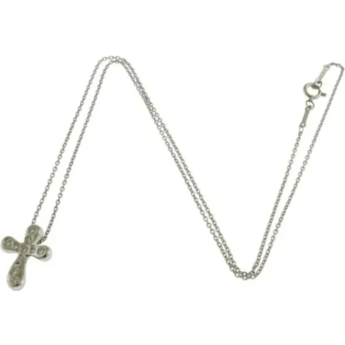 Pre-owned Jewellery, female, , Size: ONE SIZE Pre-owned Platinum necklaces - Tiffany & Co. Pre-owned - Modalova