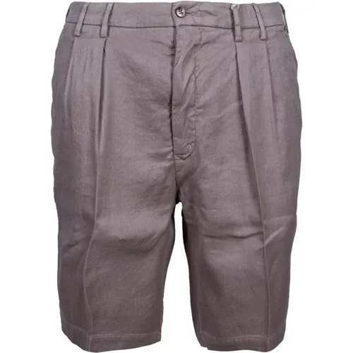 Men's Linen and Cotton Chino Shorts , male, Sizes: S, XL, L, M, 2XL - L.b.m. 1911 - Modalova