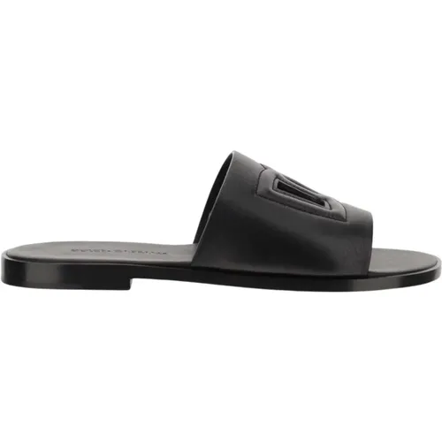 Schwarze Sandalen , Herren, Größe: 40 EU - Dolce & Gabbana - Modalova