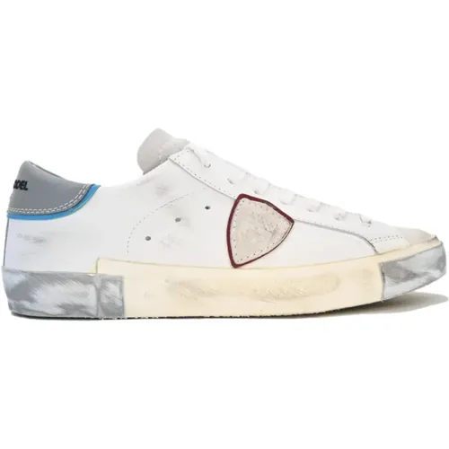 Low Man Veau Reflex Sneakers , male, Sizes: 7 UK - Philippe Model - Modalova