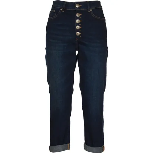 Blaue Jeans mit Koons Schmuckdetail , Damen, Größe: W27 - Dondup - Modalova