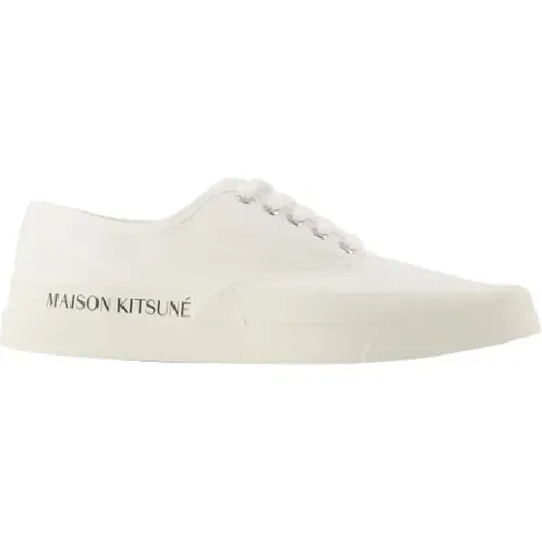 Canvas sneakers , female, Sizes: 11 1/2 UK - Maison Kitsuné - Modalova